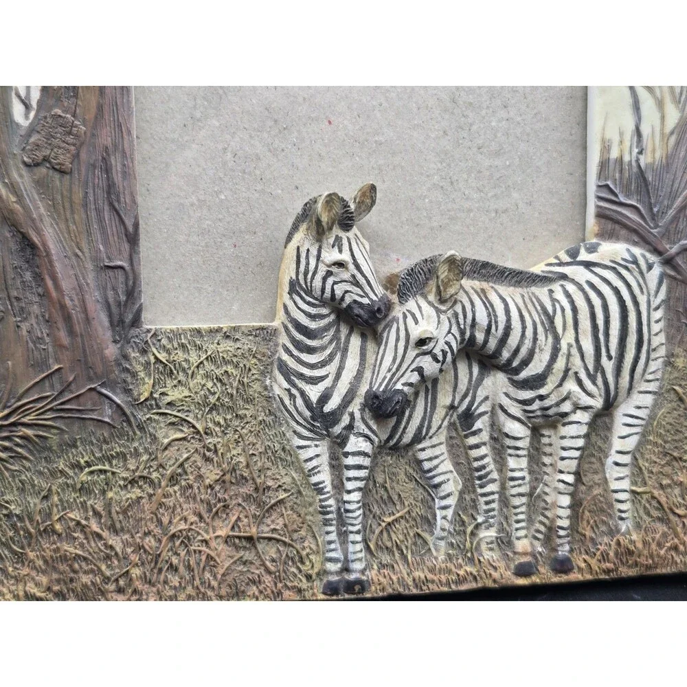 3D Zebra Picture Frame Easel Back For 6 X 4 Photo